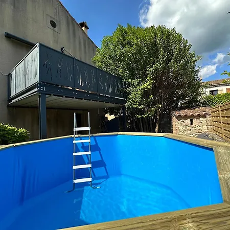 Magnifique Mas Provencal Avec Piscine Au Centre De * Goudargues