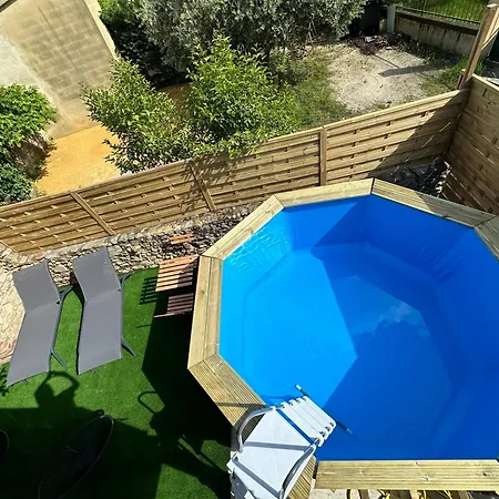 Magnifique Mas Provencal, 3 Chambres, Mezzanine Et Piscine Au Centre De Goudargues Villa *
